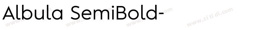 Albula SemiBold字体转换